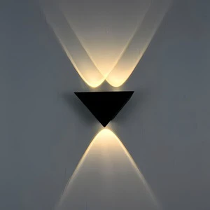Simple Modern Creative Triangle Outdoor Waterproof Wall Lamp for Courtyard Corridor & Living Room Background