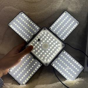 Homeowners & Farmers Illuminate Shed Garage 268LED Solar Pendant Light Motion Sensor 4 Modes IP65 Waterproof for Barn Gazebo