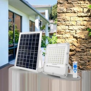 2025 Hot Sale 10W Solar LED Floodlight with Wireless Remote Dusk to Dawn Sensor IP65 Rated 5-Year Warranty From COSMOLED