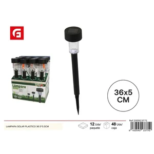 Plastic solar lamp 36.5x5.5 cm - Solar garden lighting