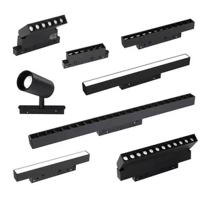 Modern Style Pre-Embedded Frameless Linear LED Light Aluminum Body Magnetic Track Lights for Living Room Lighting