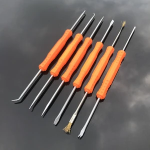 Repair Tool Set 6 Pc Soldering Assist Kit For Electronic Device Repair With Scraper And Precision Tips