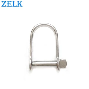 Marine Hardware High Polished Stainless Steel Flat D Shackle