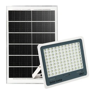 Hot Sale Solar Powered Flood Light IP65 Waterproof, 20-Level Dimming, 10 Nights Continuous Lighting for Outdoor Security