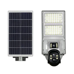 APP Controlled All-in-one LED Solar Street Light 5MP IP65 4G CCTV Camera Aluminum Alloy 80 CRI 6000K Daylight 3-Year Warranty