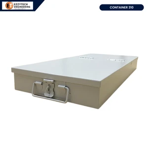 ET Container 310 Portable Lockable Metal Storage Box With Powder Coated Finish For Workshop And Industrial Tools & Equipment