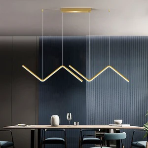 Golden Modern 28W LED Pendant Light Silica Gel Crystal Chandelier for Office Bedroom Kitchen Island Home Decor