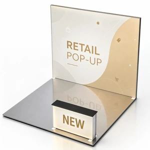 YZ Display Illuminated ODM Light Box Exhibition Booth For Shopping Center Booth