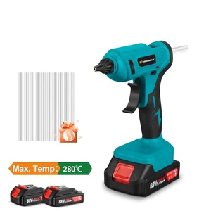 100W Cordless Electric Hot Melt Glue Gun 10pcs 11mm Glue Stick Anti-scald Nozzle Rechargeable DIY Repair Tool For Makita Battery
