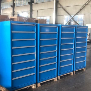 Rockshell Industrial Steel Tool Cabinet with 8 Drawers 1000kg Load Capacity OEM Available-Workshop & Airplane Repair Storage