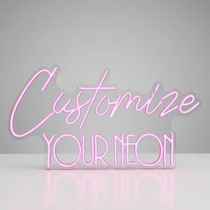 Fashion Shop Rgb Colorful Letter Logo Custom Led Neon Light Sign For Wall Outdoor Internet Cafes Bar