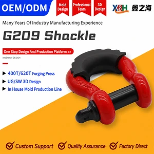 Heavy Duty Alloy Steel Drop Forged Screw Pin Anchor Shackle Ce Certified Bow Shackle High Strength Shackle