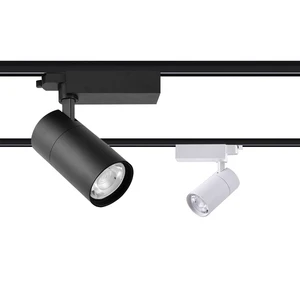 ETL T24 Energy Star Green Products 9W White and Black Zoomable COB LED Spot Track Light for Museum Retails