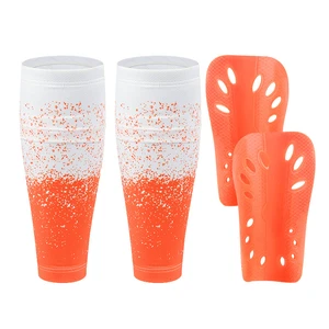 Hight Elasticity Soccer Shin Guard Football Calf Sleeves Soccer Sleeves with Shin Guards Set