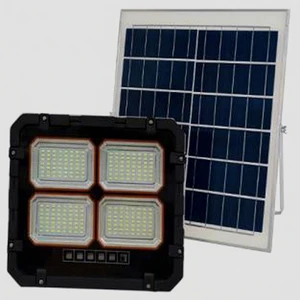 Solar Flood Light LED 100W 5000K IP65 Outdoor Garden Lighting Surface Mounted Aluminum Body