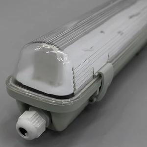 T6 Three-Proof Emergency Waterproof LED Lamp 1.2m Single Tube AR111 Base IP33 All-Plastic Double Bracket Kit