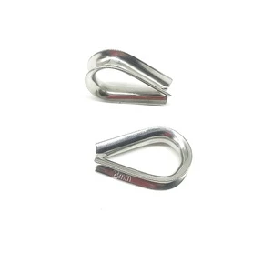 Marine Rigging Hardware European Style 8mm Metric Stainless Steel Wire Rope Thimble Industrial Use