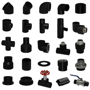 REHOME Various PE100 Plastic HDPE Pipe Fittings 20mm Polyethylene Socket Fusion Equal Tee 3 Way Elbow Smooth High Pressure