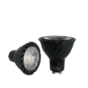 Led Condenser Gu10 Lamp Cup 2835 Chip Constant Current Wide Voltage 7w Plastic Coated Aluminum Stroboscopic Black