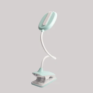 Custom Portable Eye-protection Touch Dimmable Sensor Desk Lamps Flexible Twist USB Charging Clip-on Portable LED Table Lamps