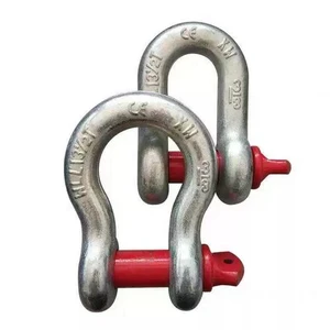 G-209 US Type 6x Safety Anti-Corrosion Bow Shackle Heavy Duty Dee Shackle for Industrial Crane Lifting Tasks