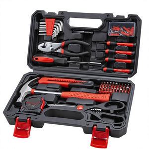 Hot Selling Carbon Steel Household Tool Set with Hard Case Repair Hand Tool Set Kit Box Toolbox Combo Storage Case