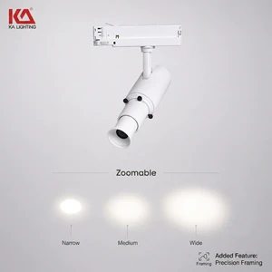 45 Degree Fixed Focus LED Contour Projector, Sharp Beam Profile Spotlight for Museum Art Lighting 20W