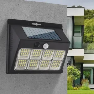 New Outdoor IP44 Rated LED Solar Street Light Body Induction Lamp with ABS Body for Garden Courtyard Wall Enclosure Home Use