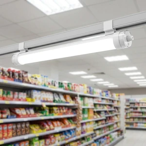 Tri Proof Light 2ft 3ft 4ft Power Adjustable Led Linear Light 140lm/w Linkable IP66 Tri-proof Waterproof Ceiling Light