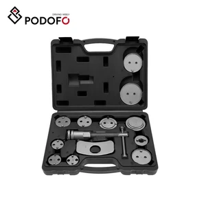 Podofo 13pcs Professional Front/Rear Disc Brake Caliper Tool Set Wind Back Tool Kit Plastic Repair Tools Vehicle Repair Tools