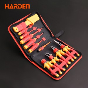 HARDEN 11-Piece VDE 1000V Insulated Tool Kit Professional Pliers & Tester for Electricians