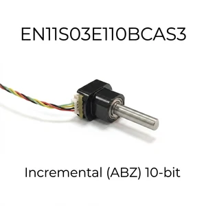 11mm 10-bit High Resolution Incremental Rotary Encoder 1024 PPR ABZ Output 5V Magnetic Encoder