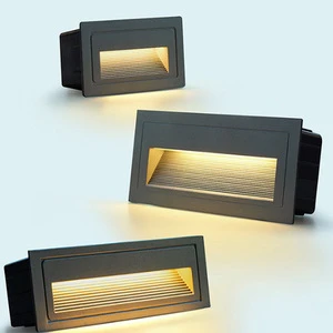 Outdoor Waterproof Corner Lamp Embedded square Courtyard Staircase Step Villa Corridor Led Step Foot Lamp