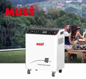 MUST Solar Station 1KW 3KW For Each Outdoor Use Inbuilt Lithuim Battery 2000wh 3000wh Back Up Portable Solar Energy System