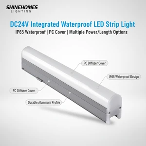 DC24V/48CM LED Outdoor Linear Lights IP65 Waterproof RGB Colorful Contour Lighting for Building Outline & Channel Lighting