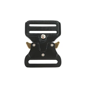 Black Custom 40mm Zinc-alloy Tactical Buckle Adjustable Metal Quick Release Belt Buckle