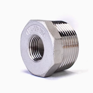 Stainless Steel Thread NPT BSP Hexagonal Nipple Fitting Pipe Hex Bushing