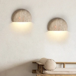 Medieval Wabi Sabi Niche LED Lamp for Living Room Corridor Homestay Coffee Shop Atmosphere Bedroom Bedside Wall Light-Recessed