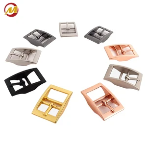 20 25 30mm Custom Color Adjustable Zinc Alloy Metal Belt Buckle Dog Collars Hardware Double Bar Buckle for Bags and Dog Collar