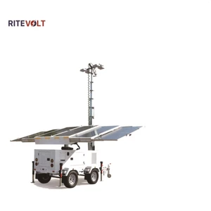 Tower Lighting High Mast Solar Led Integrated Street Light Telescopic Antenna Trailer