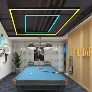HanYin Commercial 3000k-6500k Aluminum Led Linear Light Dimming Rectangles Pendant Lights For Supermarket Office