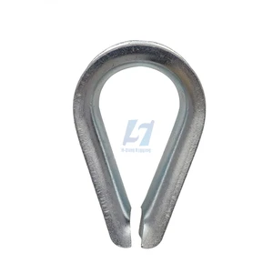 Supplier DIN6899B Wire Rope Thimbles Steel or Stainless Steel Rigging Hardware Cable Thimble in Bag Packaging