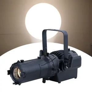 Professional 60W RGBW LED Leko Contour Spotlight Warm White Pattern Contour Light Suitable for Studio Television Programs