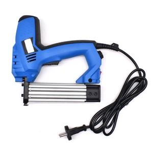 High Power Electric Nail Gun Stapler Portable Nailing Furniture Staple Gun for Frame F30 Woodworking Industrial Grade