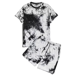 Summer Men Sets Shorts Sleeve T-shirts Shorts Sets 2 Pieces Custom Casual Summer Set Men's Wear