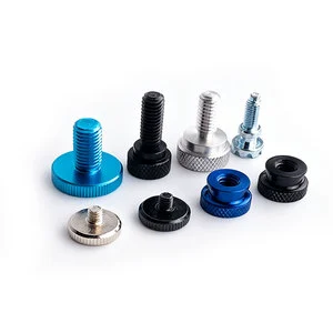 Stainless Steel Black Flat Hand Thumb Screw High Precision M3 M4 M5 M6 Aluminum Brass Knurled Thumb Screw