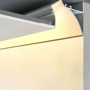 New Design Arc Linear LED Profile Light for Plaster Board Embedded Drywall Aluminum Channel Track with Led Strip Light