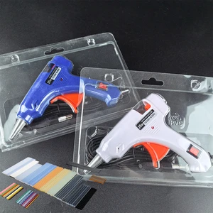 China Manufacturer European Standard 20w Hot Melt Glue Gun 7MM Packing DIY Professional Hot Glue Gun