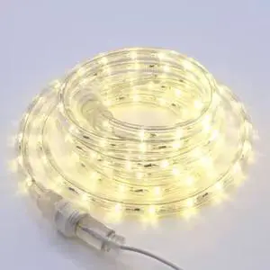 Commercial Grade LED Rope Light IP65 Super Bright Flexible Tube High Voltage Outdoor Facade Building Outline Linear Lighting