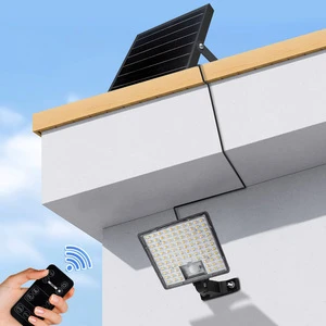 Solar Flood Light 4800lm Outdoor Waterproof With Remote Control Rural Household Courtyard Garden